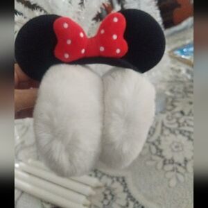 Minnie Mouse Plush Ear Winter Muff's Disneyland Travel Valentine Gift